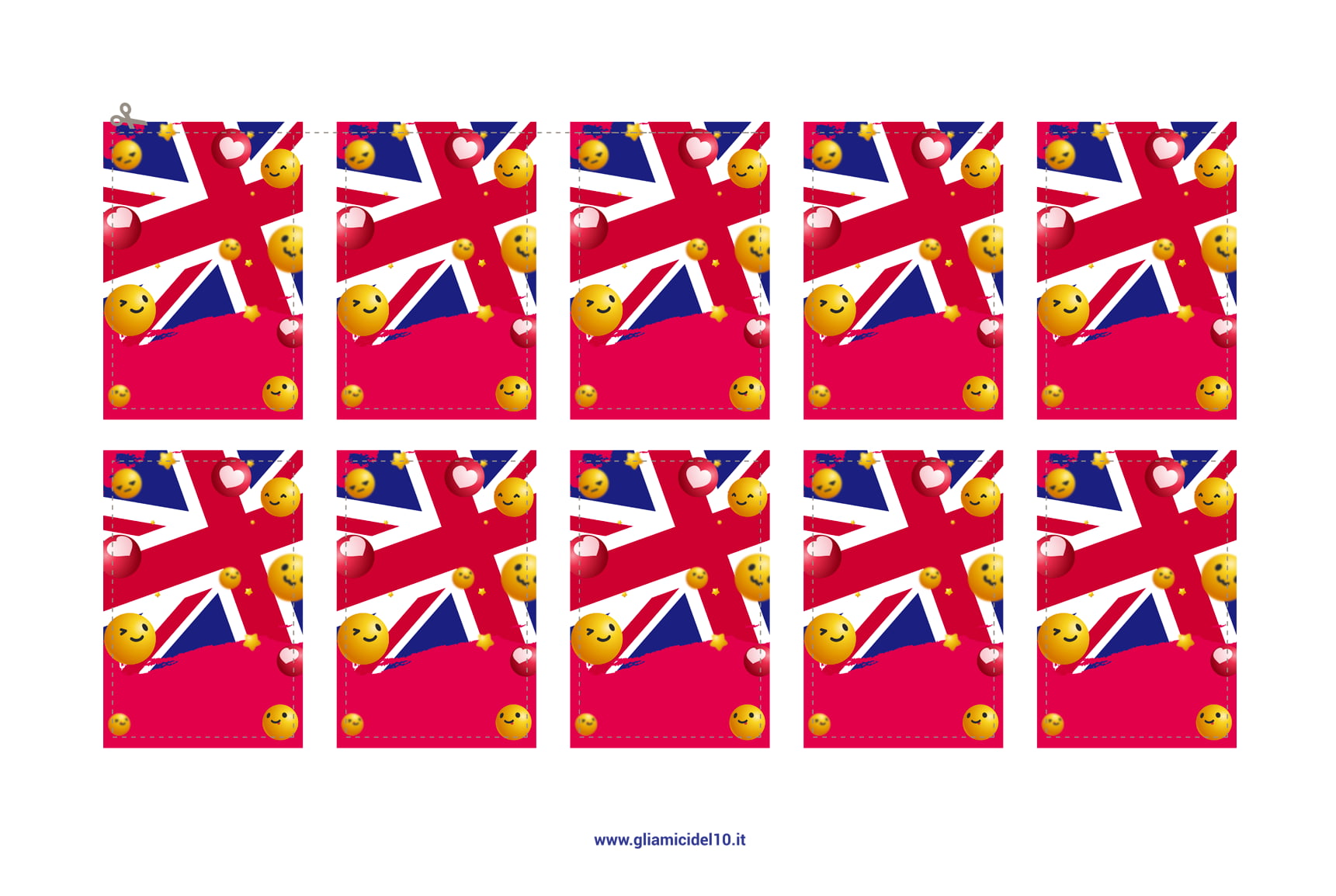 SCARICA E STAMPA LE CARTE: Gli amici del 10 - versione Inglese - immagine 3